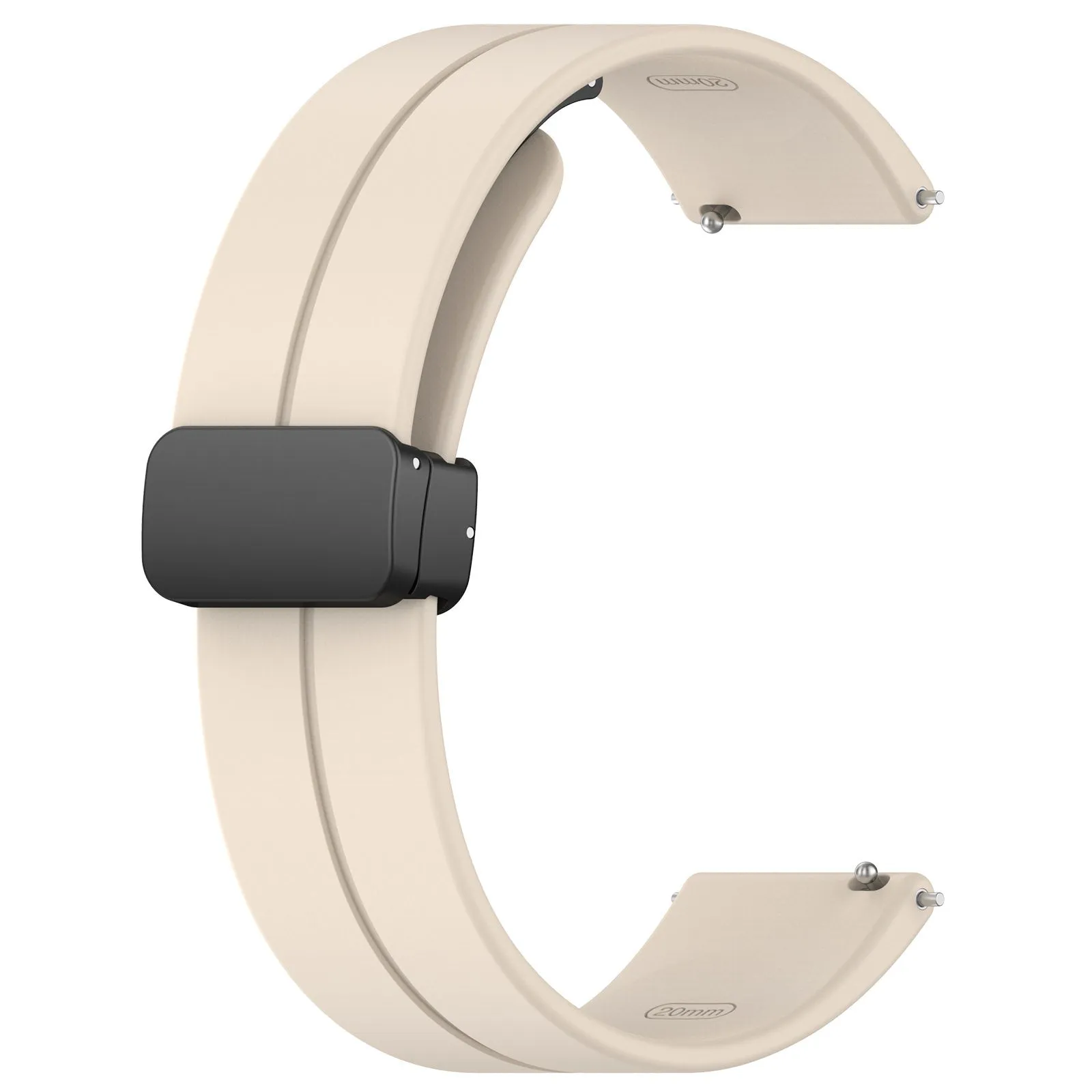 Trendy 2025 Xiaomi Amazfit GTS Silicone Strap D-Buckle (Starlight)  Limited Availability!