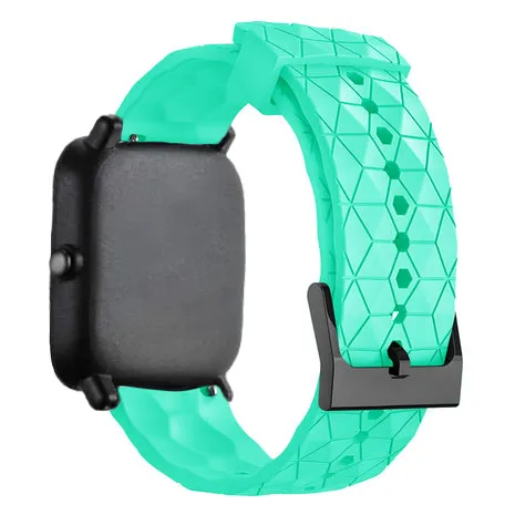 Trendy 2025 Xiaomi Amazfit GTS Silicone Strap Hexagons (Aqua)  Limited Stock!