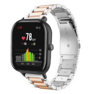 Trendy 2025 Xiaomi Amazfit GTS Steel Strap (Silver/Rose Gold)  Today Only!
