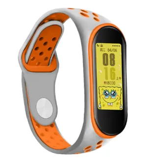 Trendy 2025 Xiaomi Mi Band 5 Sport Strap (Grey/Orange)  Ends Soon!