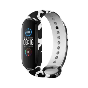 Trendy 2025 Xiaomi Mi Band 7 Camo Strap (Black/White)  Limited Stock!