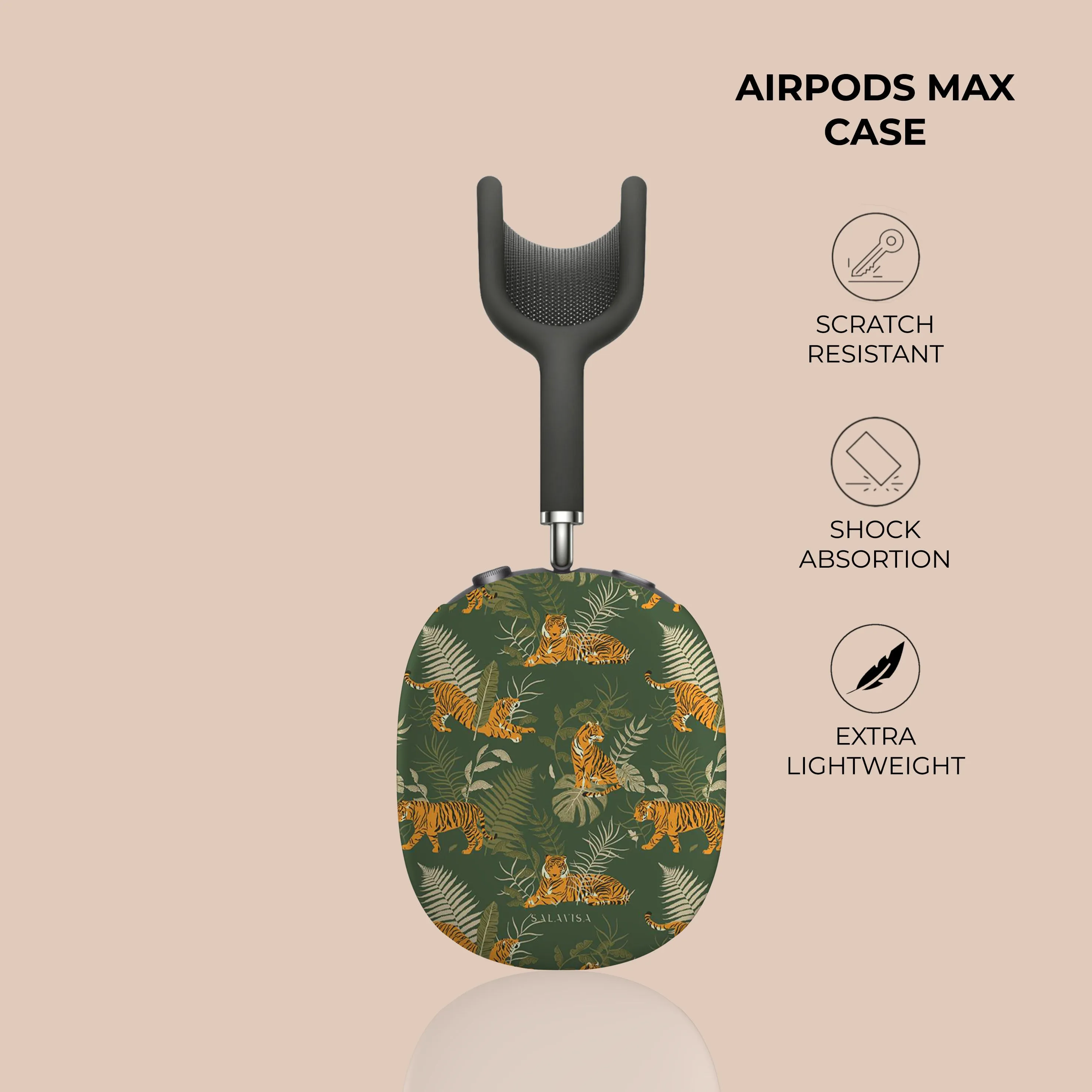 Trendy 2025 Yellow Tiger AirPods Max Case  Limited Stock!