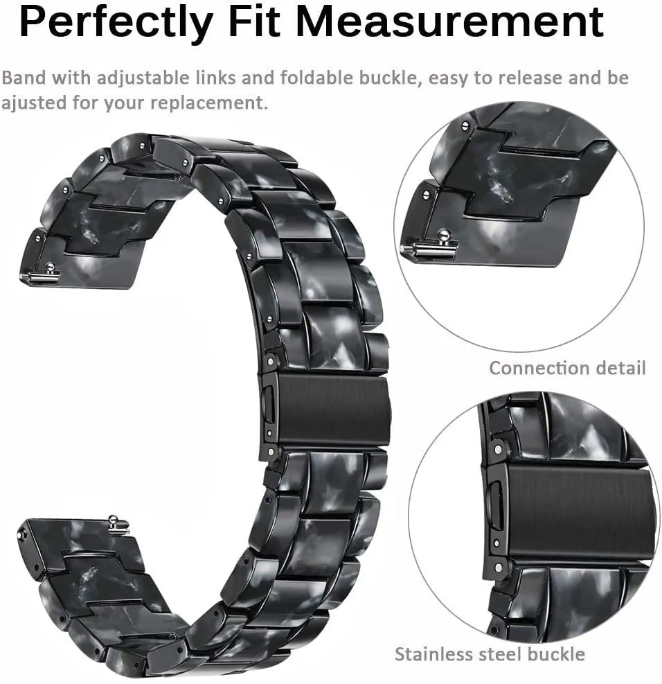 VIP Favorite Amazfit GTS 2 Resin Strap (Black/White)  Ends Soon!