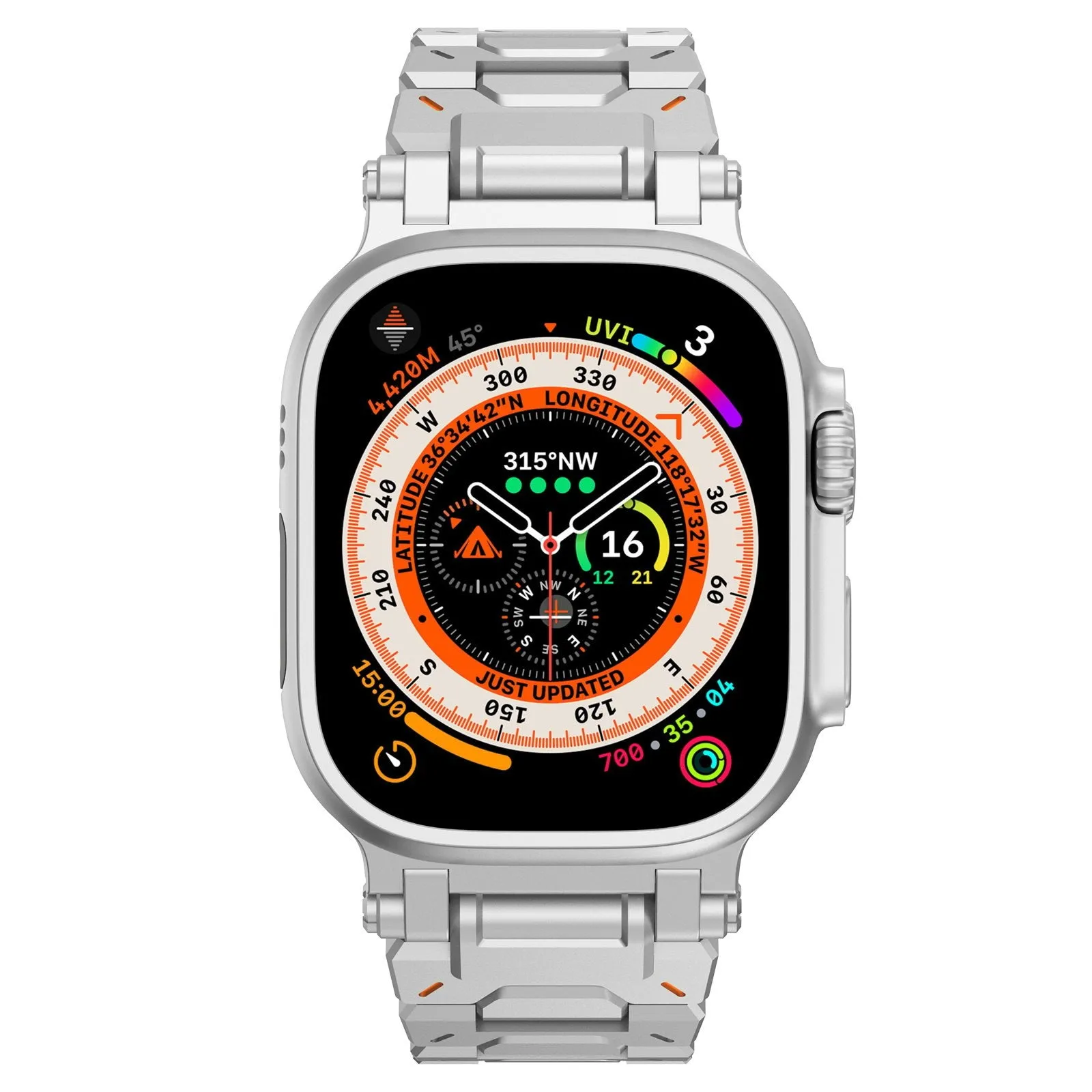 VIP Favorite Apple Watch 'Explorer' Premium Steel Strap (Silver)  Dont Miss Out!