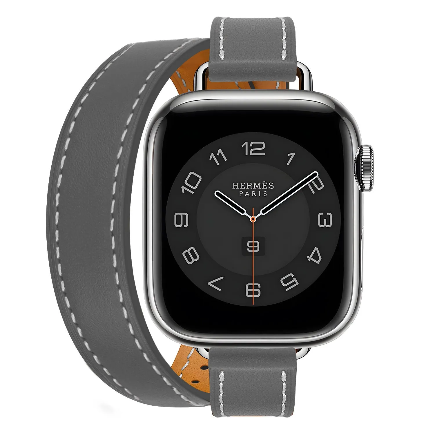 VIP Favorite Apple Watch Leather Double Tour Strap (Grey)  Dont Miss Out!