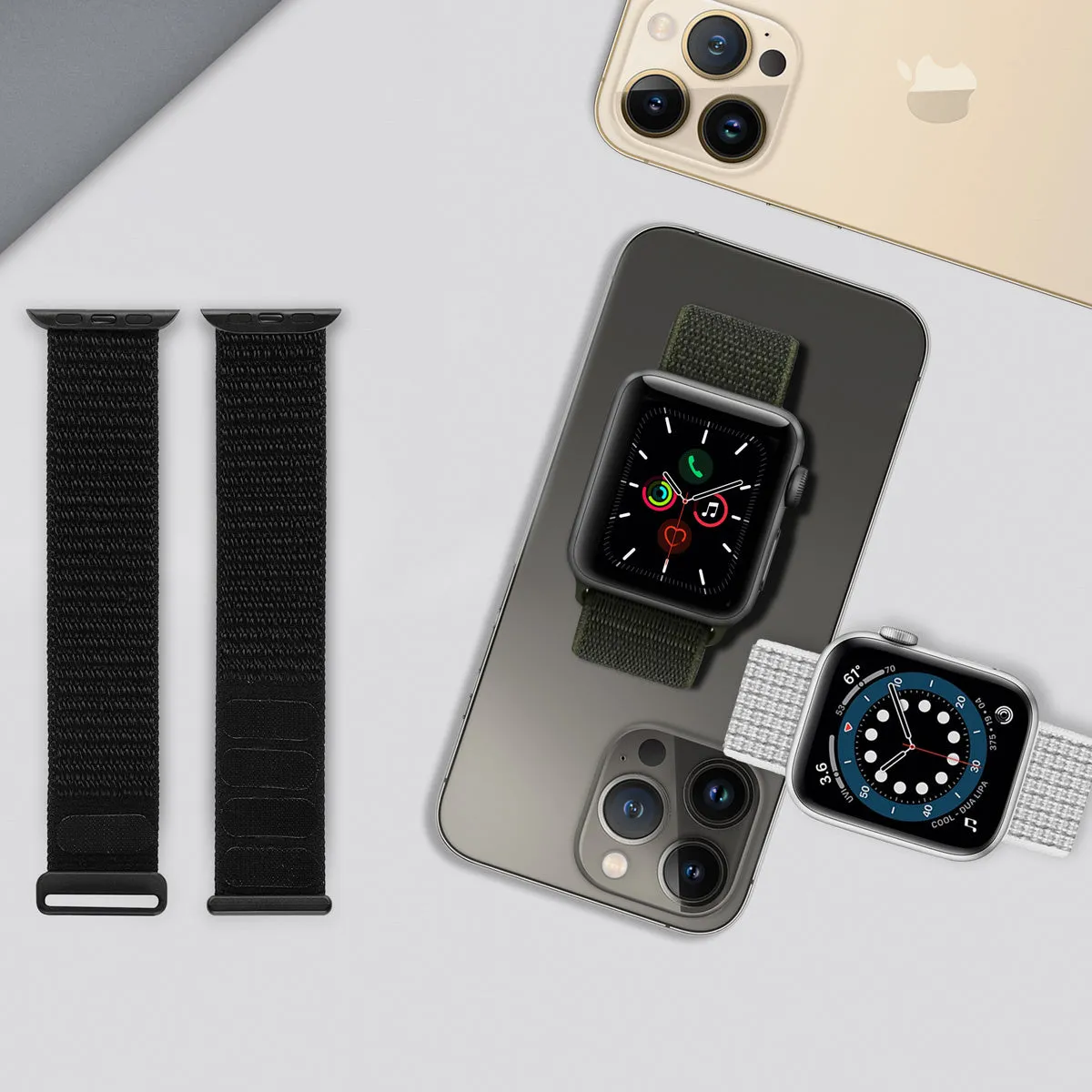 VIP Favorite Apple Watch Nylon Loop Strap (Black)  Today Only!