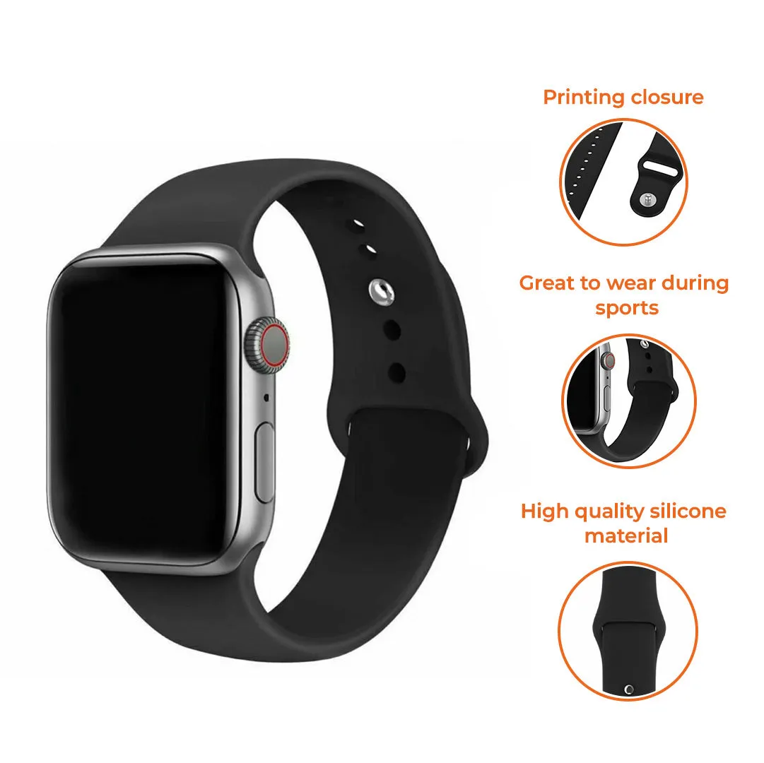 VIP Favorite Apple Watch Silicone Strap (Black)  Last Chance!