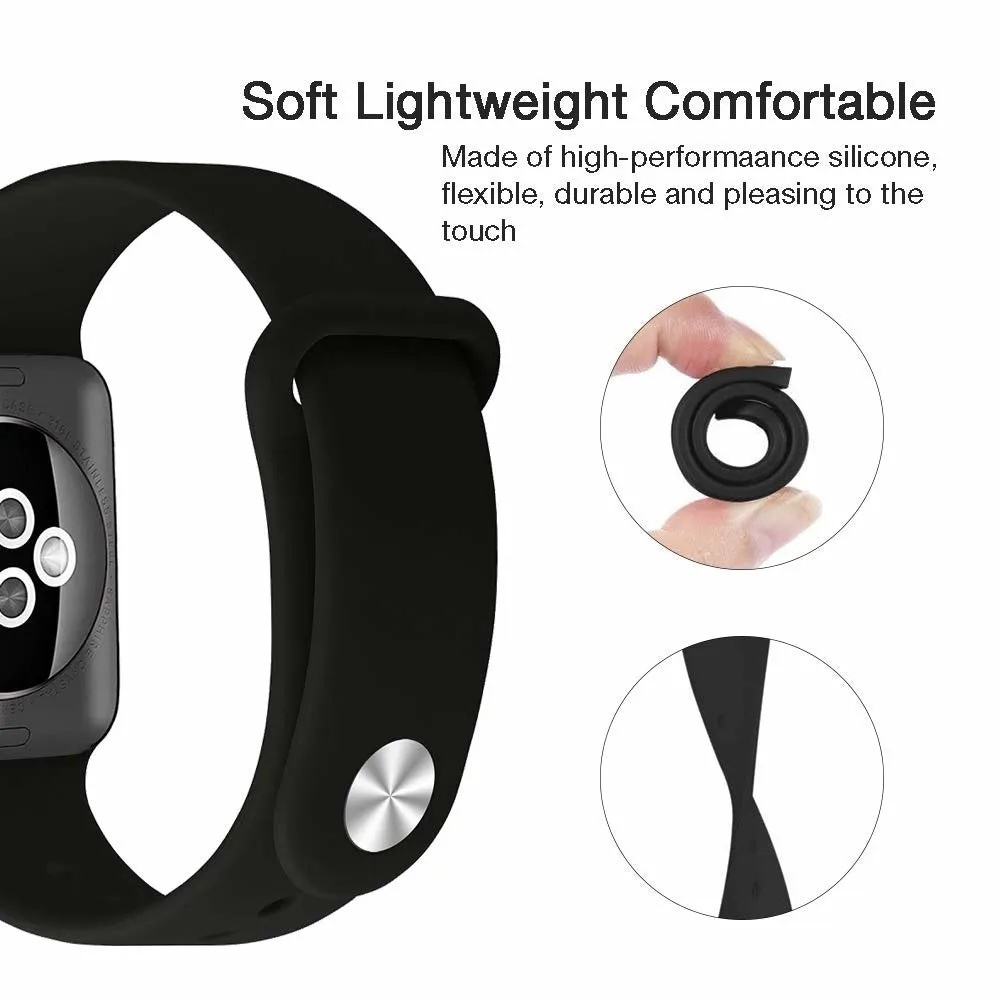 VIP Favorite Apple Watch Silicone Strap (Black)  Last Chance!