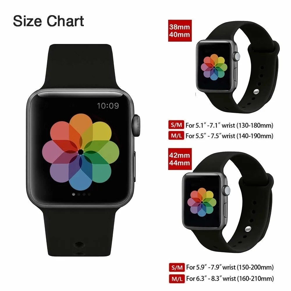VIP Favorite Apple Watch Silicone Strap (Black)  Last Chance!