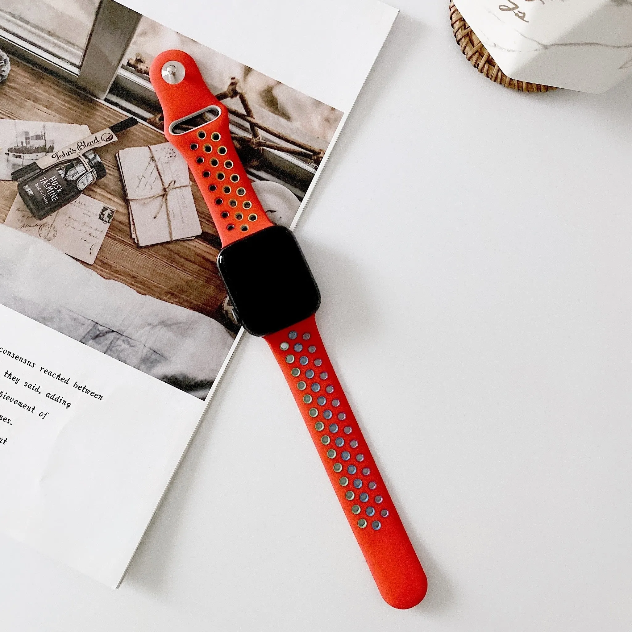 VIP Favorite Apple Watch Sport Strap (Red/Rainbow)  Last Few Pieces!