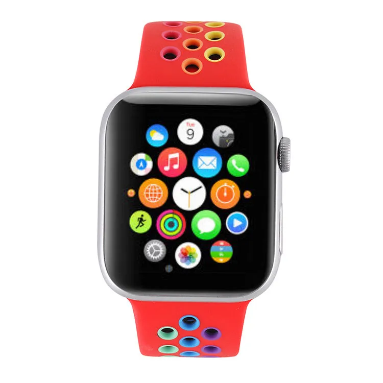 VIP Favorite Apple Watch Sport Strap (Red/Rainbow)  Last Few Pieces!