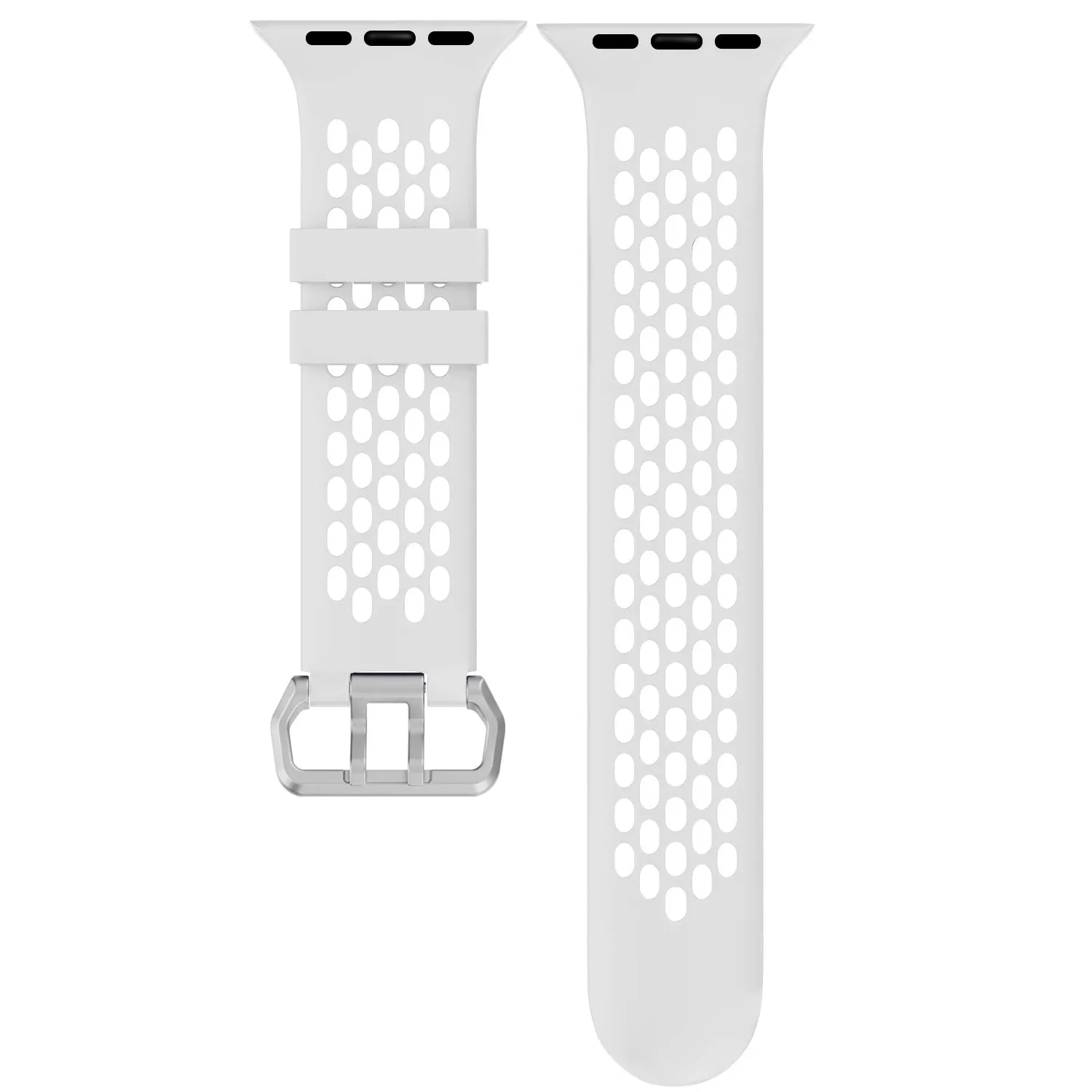 VIP Favorite Apple Watch Sport Strap with Buckle (White/Black)  Stylish & Comfortable