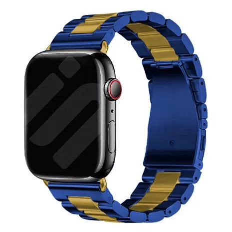 VIP Favorite Apple Watch Steel Strap (Blue/Gold)  Dont Miss Out!