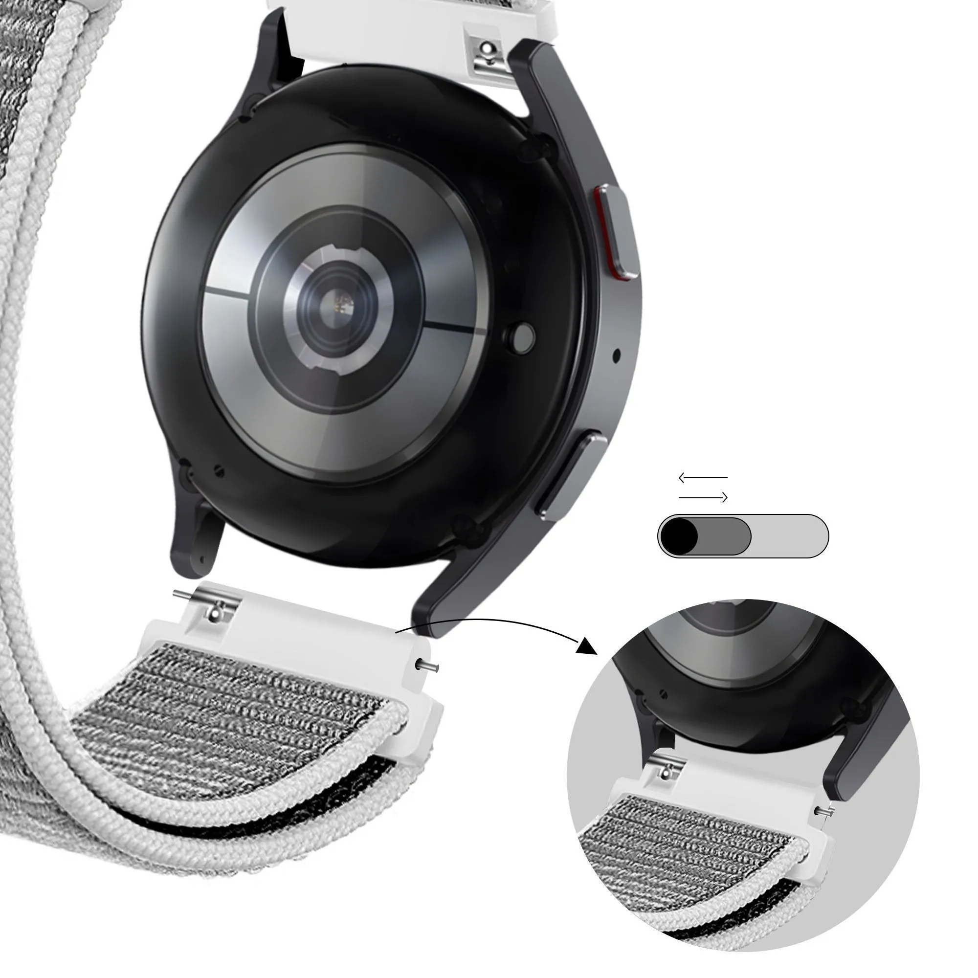 VIP Favorite Bandz Amazfit GTS 4 (Mini) Nylon Strap 'Classic' (Grey)  Today Only!