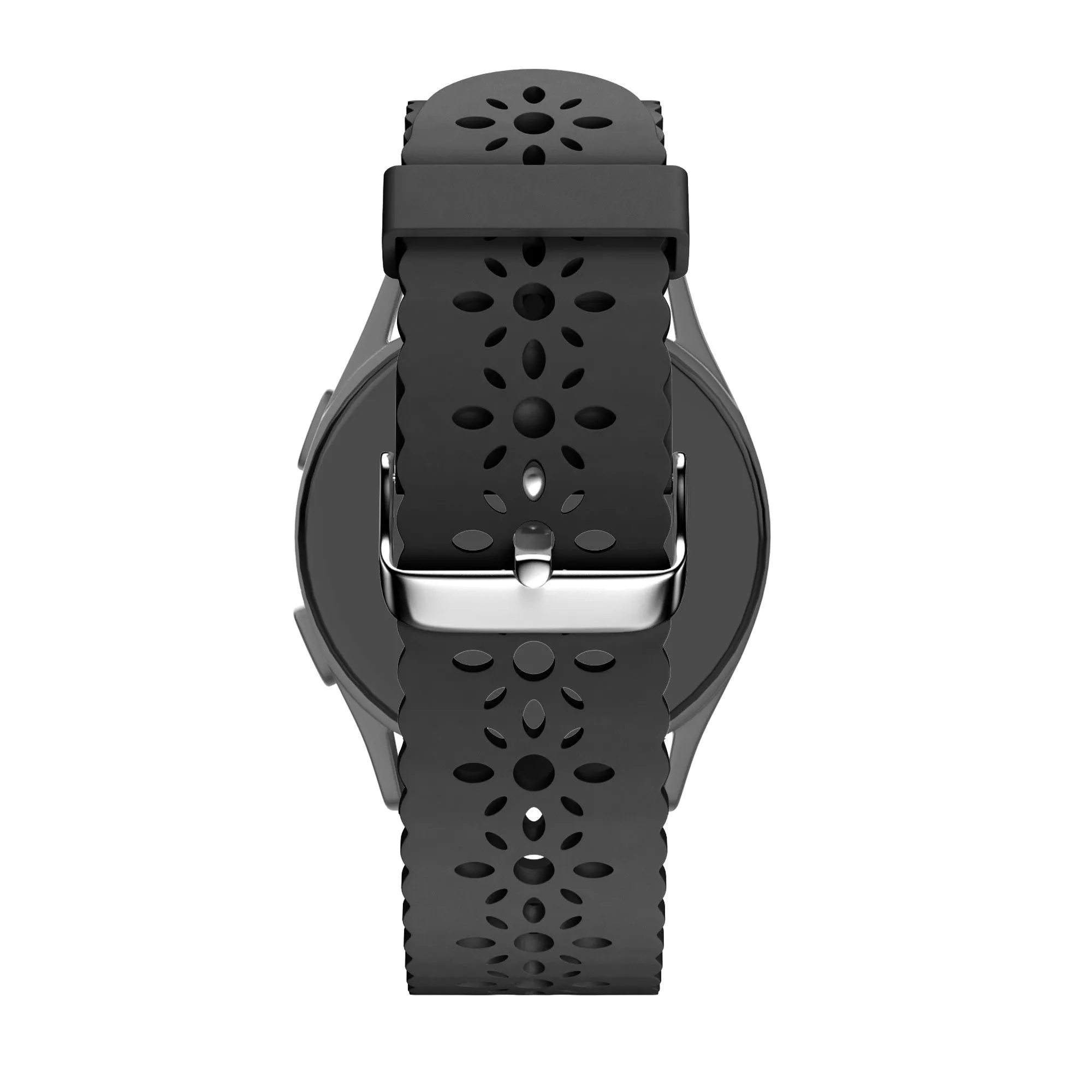 VIP Favorite Bandz Amazfit GTS 4 (Mini) Silicone Strap with Cutouts (Black)  Stylish & Comfortable