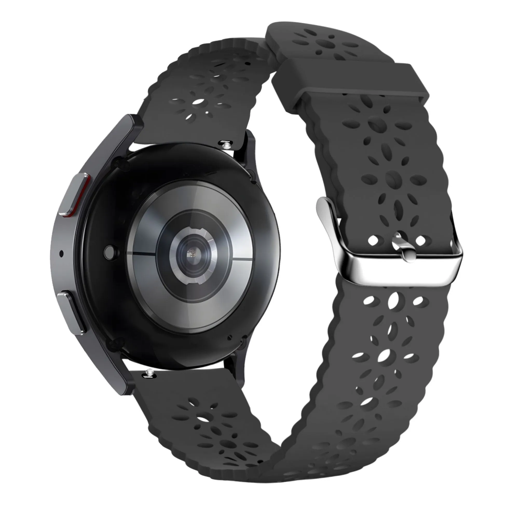 VIP Favorite Bandz Amazfit GTS 4 (Mini) Silicone Strap with Cutouts (Black)  Stylish & Comfortable