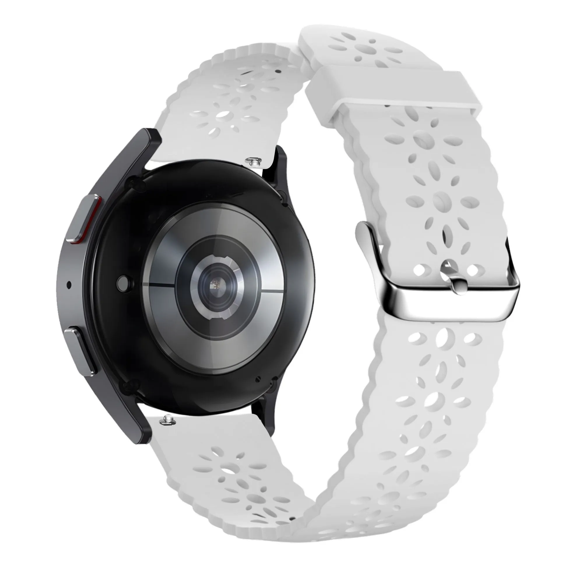 VIP Favorite Bandz Amazfit GTS 4 (Mini) Silicone Strap with Cutouts (White)  Stylish & Comfortable