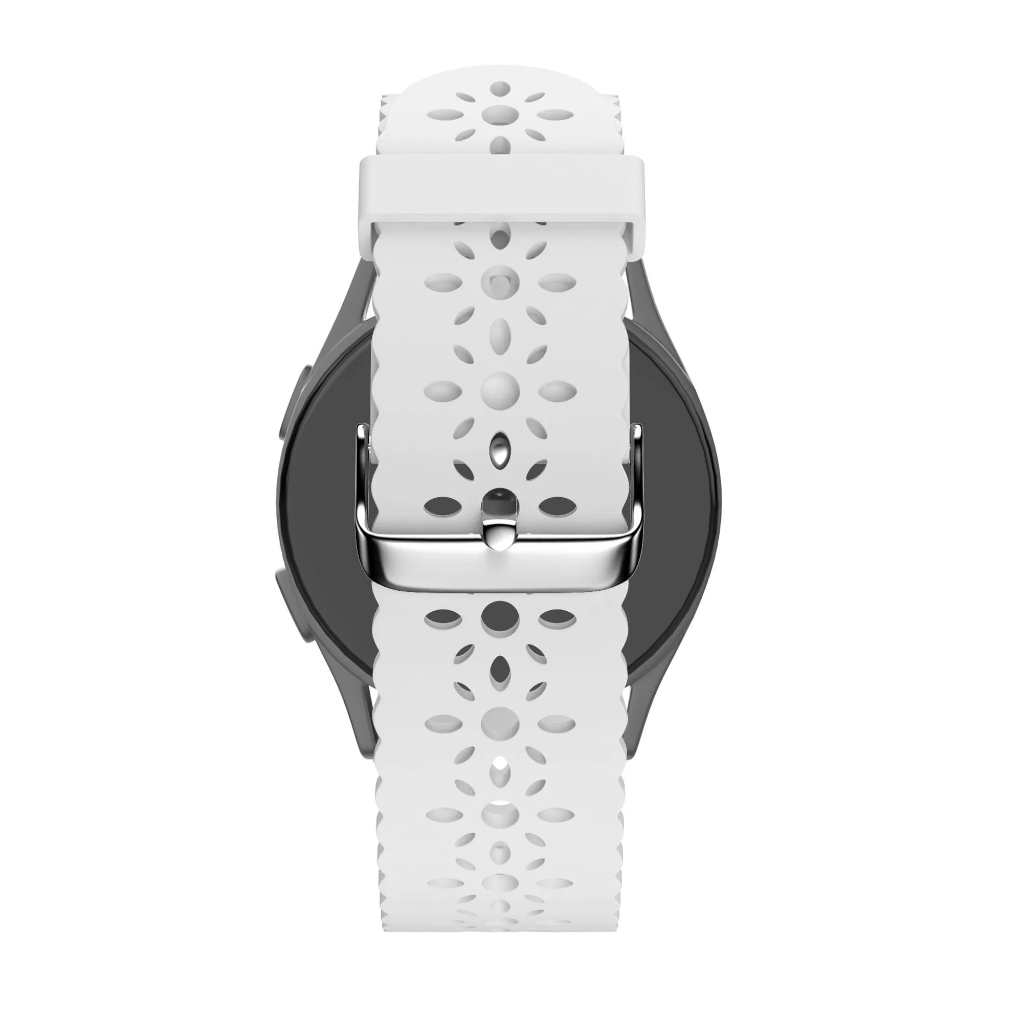 VIP Favorite Bandz Amazfit GTS 4 (Mini) Silicone Strap with Cutouts (White)  Stylish & Comfortable