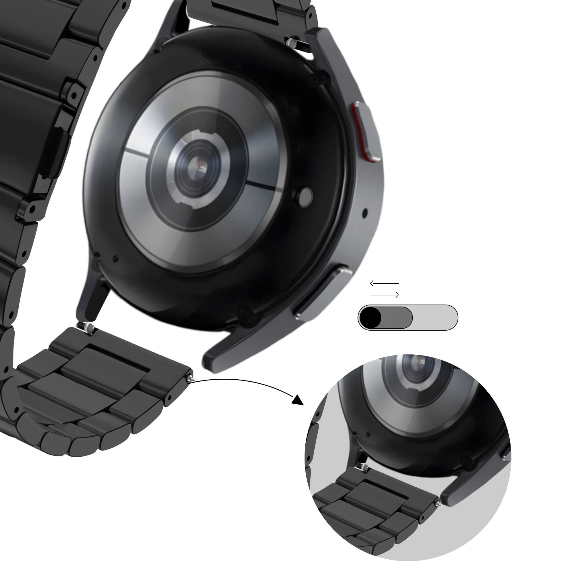 VIP Favorite Bandz Huawei Watch 4 (Pro) Steel Strap 'Classic' (Black)  Limited Release!