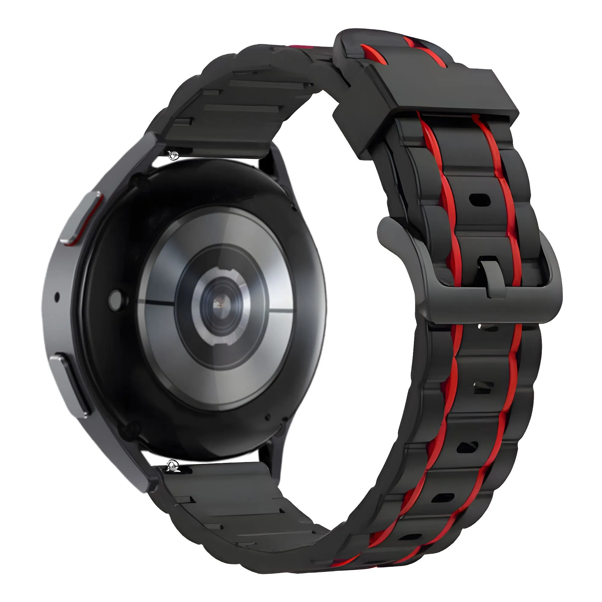 VIP Favorite Bandz Huawei Watch 5 - 46mm Sport Strap Striped (Black/Red)  Ends Soon!
