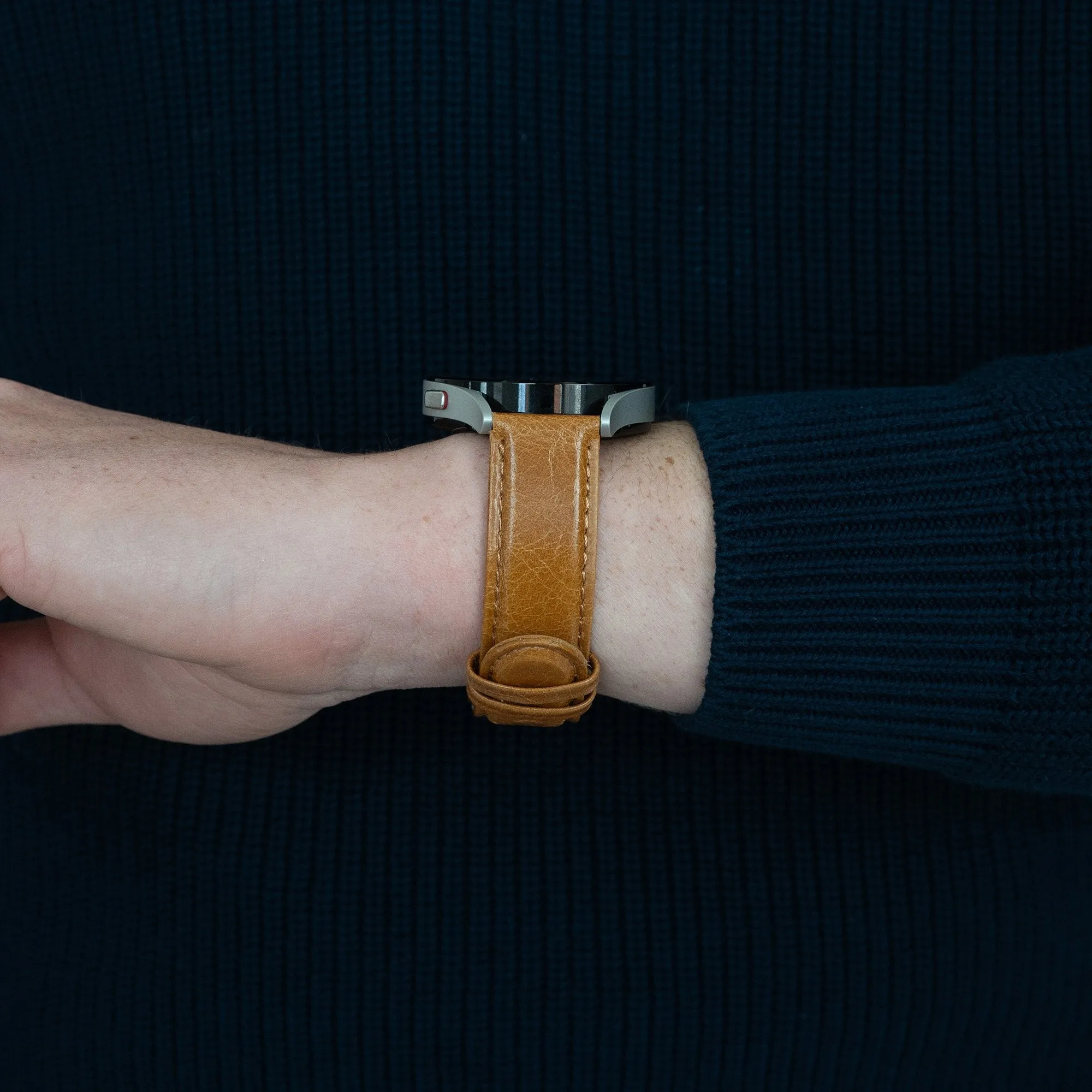 VIP Favorite Bandz Redmi Watch 5 Active Leather Strap 'Classic' (Brown)  Today Only!