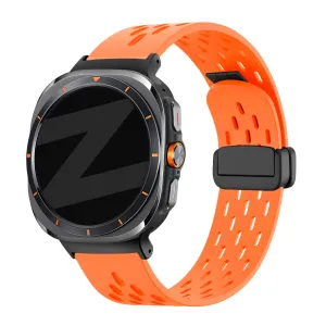 VIP Favorite Bandz Samsung Galaxy Watch Ultra D-buckle Sport Strap 'Air' (Orange)  Going Fast!