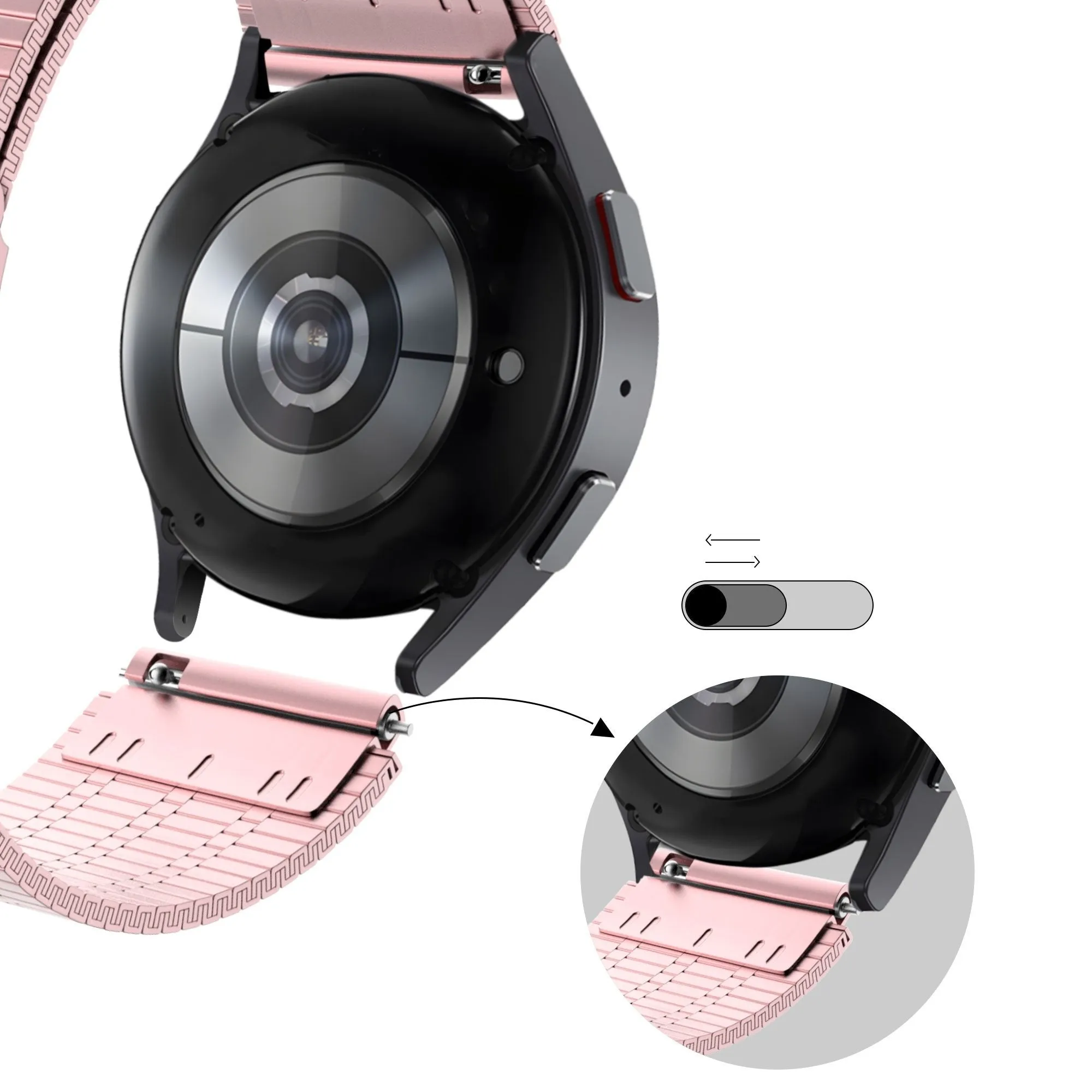 VIP Favorite Bandz Xiaomi Amazfit GTS Adjustable Steel Strap (Pink)  Limited Stock!