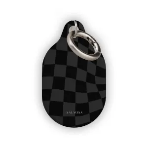 VIP Favorite Black Wave Checkered AirTag Holder  Limited Availability!