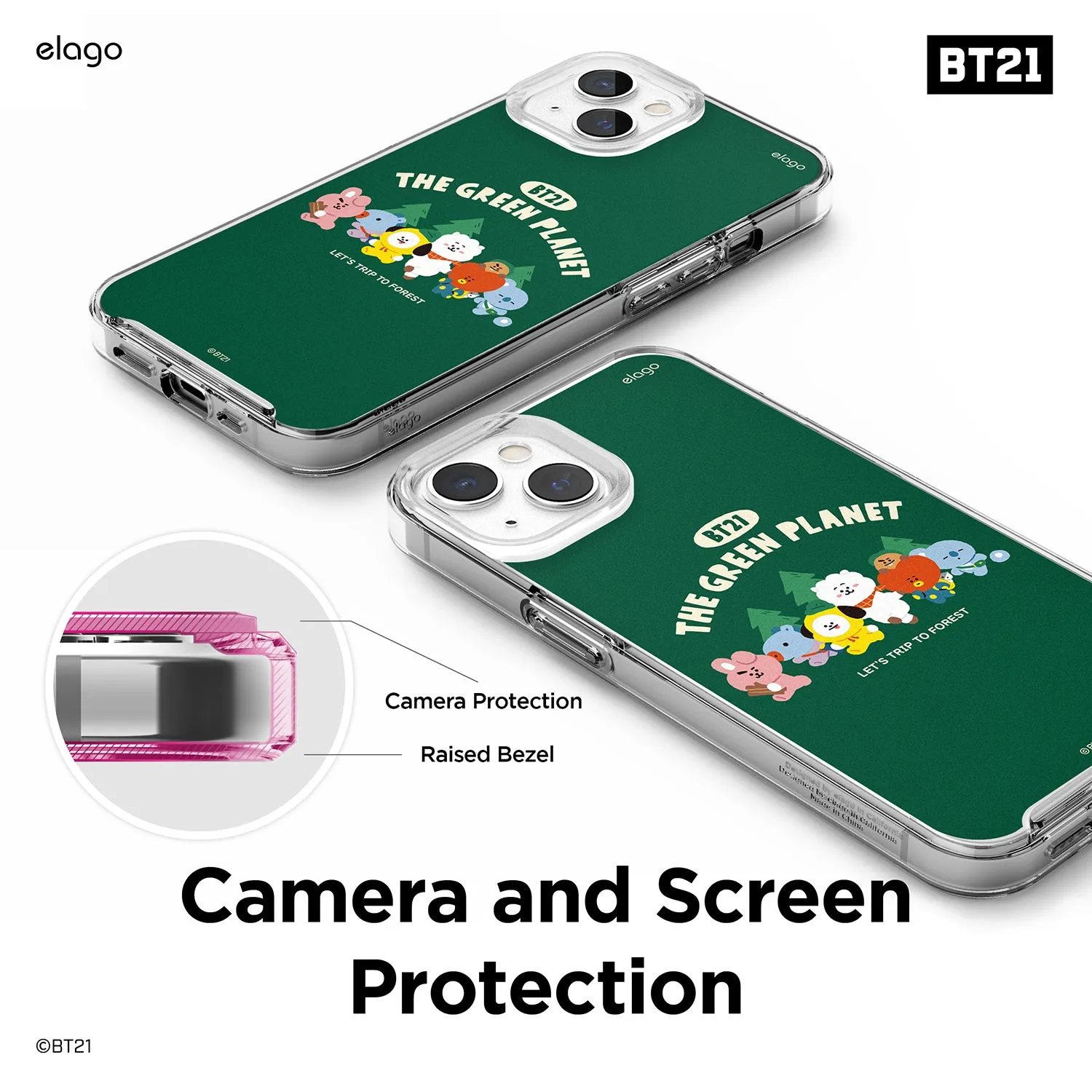 VIP Favorite BT21 | elago Green Planet Case for iPhone 13 Mini  Limited Availability!