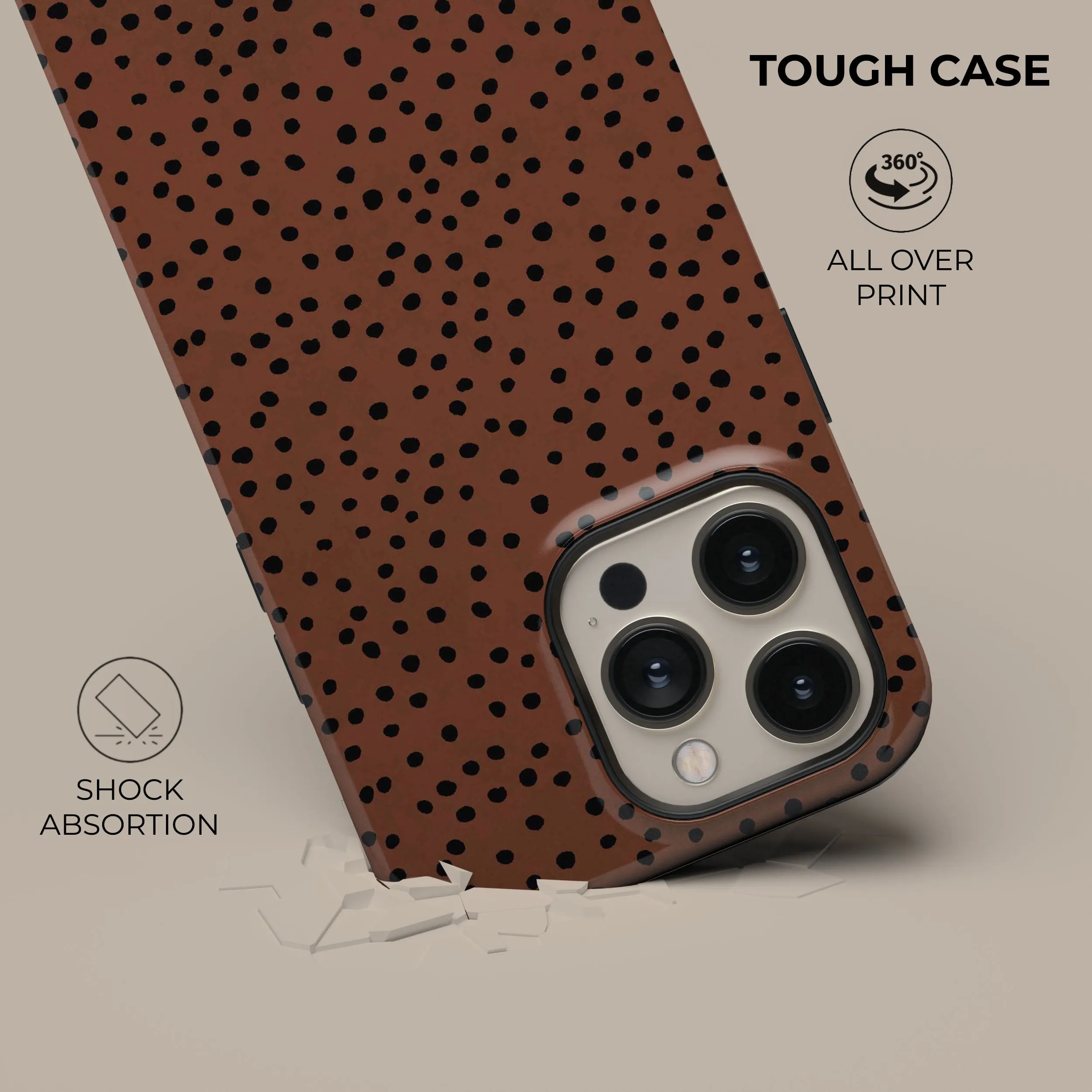 VIP Favorite Burnt Orange Polka Dots Phone Case  Last Chance!
