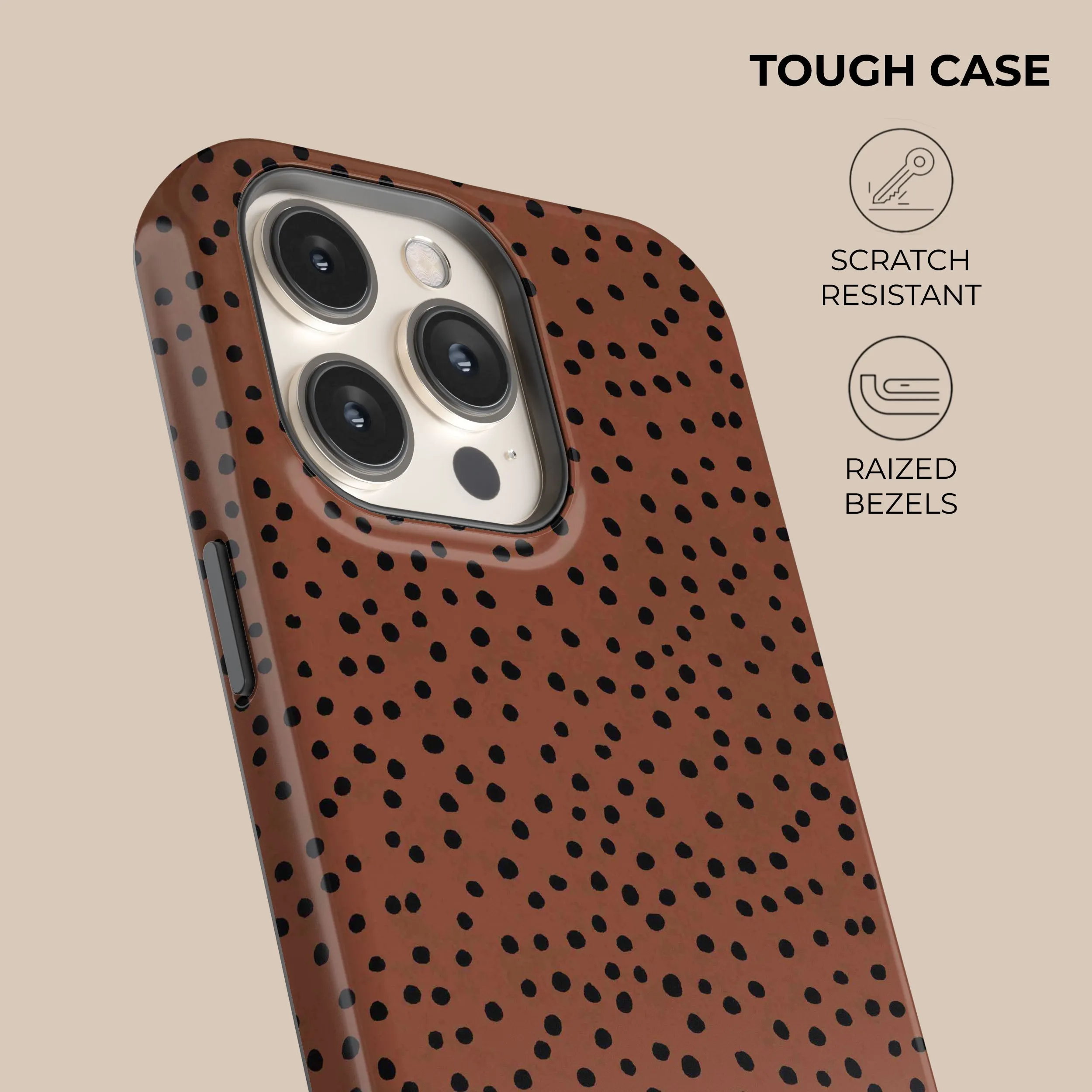 VIP Favorite Burnt Orange Polka Dots Phone Case  Last Chance!