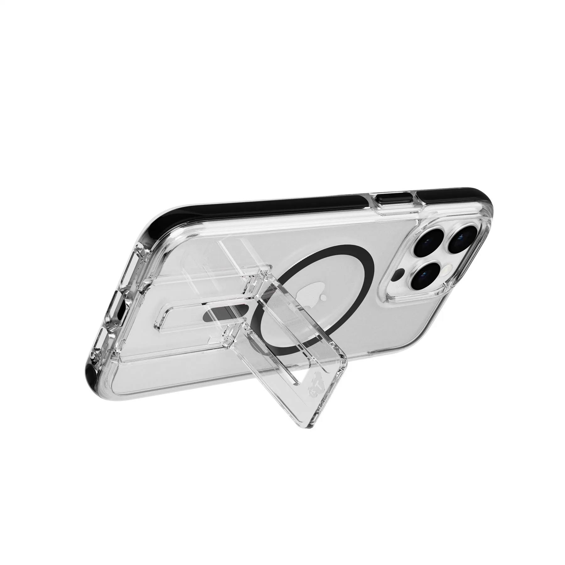 VIP Favorite EvoCrystal Kick - Apple iPhone 15 Pro Max Case MagSafe Compatible - Clear Black  Limited Release!