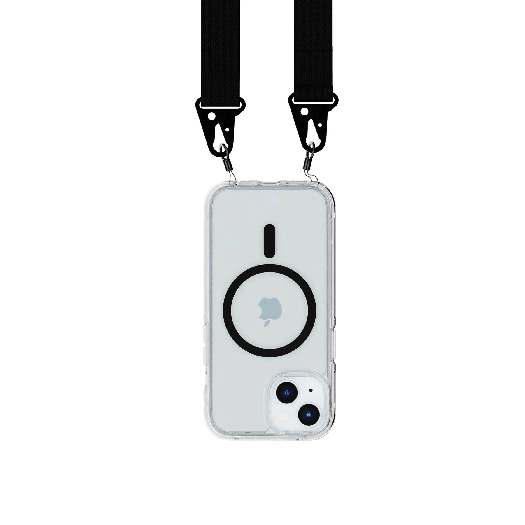 VIP Favorite FlexQuartz - Apple iPhone 16e/15 Case MagSafe Compatible with Cross-Body- Black  Last Chance!
