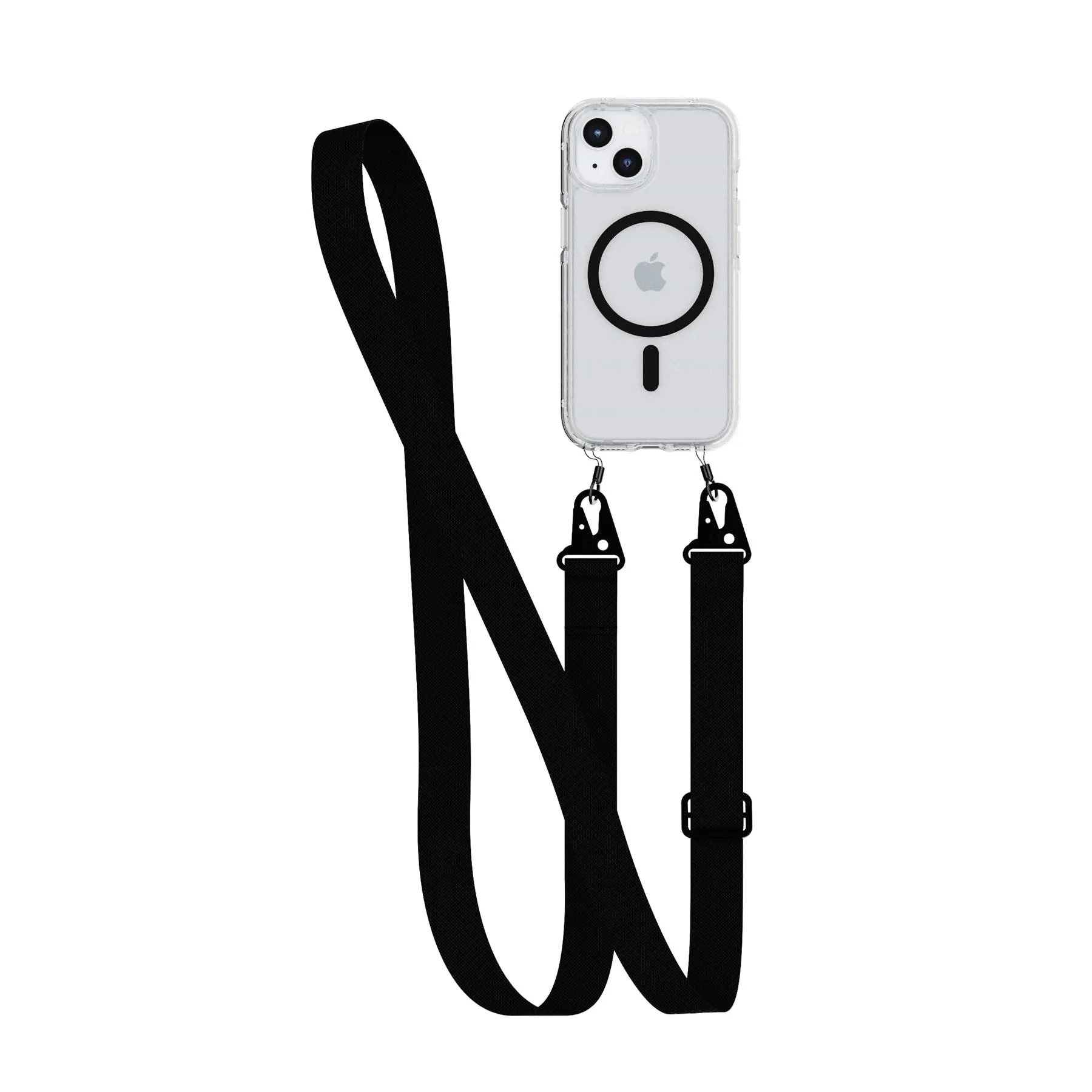 VIP Favorite FlexQuartz - Apple iPhone 16e/15 Case MagSafe Compatible with Cross-Body- Black  Last Chance!