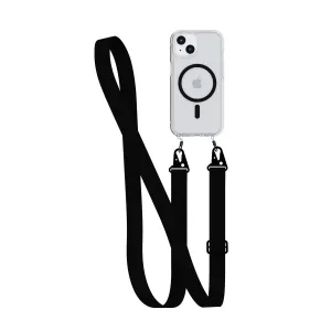 VIP Favorite FlexQuartz - Apple iPhone 16e/15 Case MagSafe Compatible with Cross-Body- Black  Last Chance!