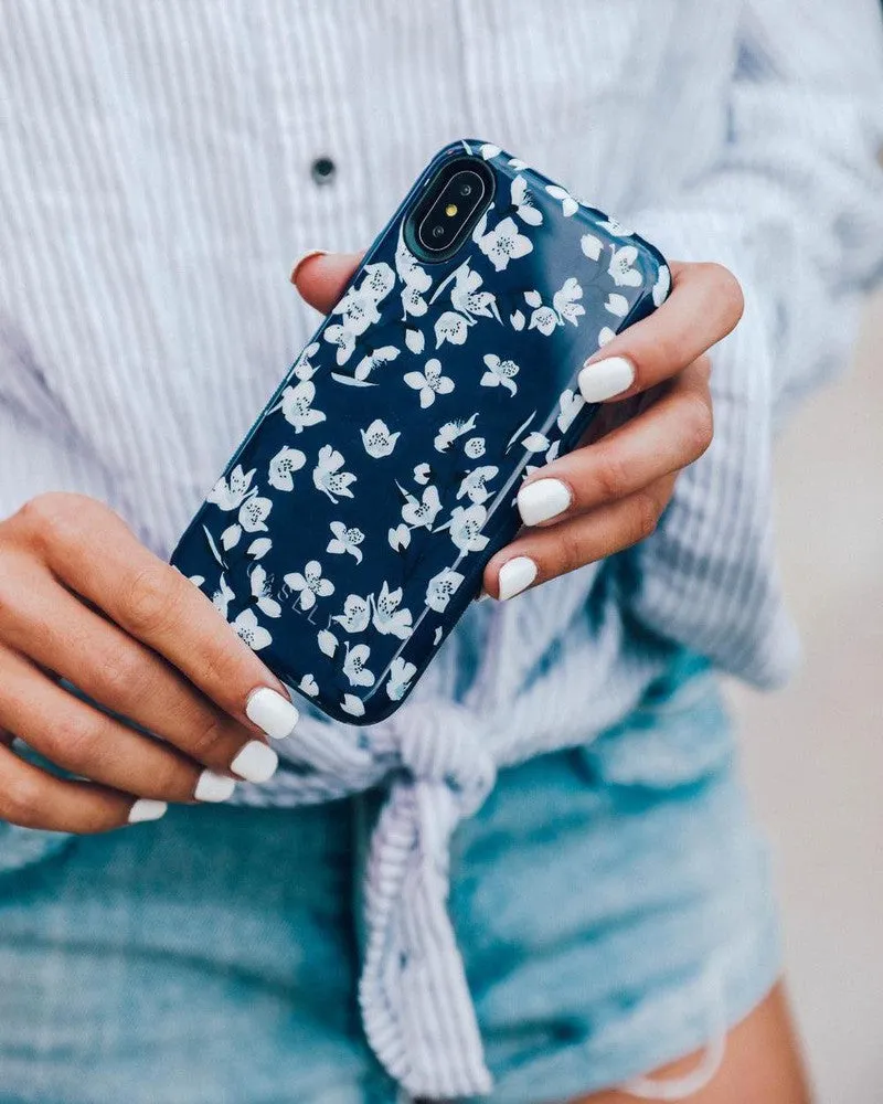 VIP Favorite Floral Forest | Navy Cherry Blossom Floral Samsung Case  Last Few Pieces!