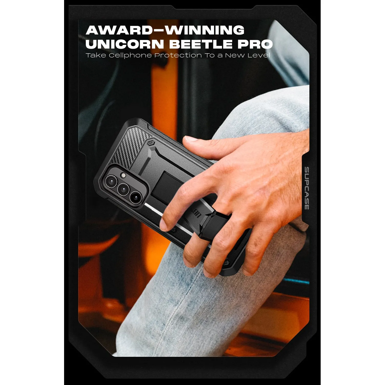 VIP Favorite Galaxy A54 Unicorn Beetle PRO Rugged Holster Case-Black  Stylish & Comfortable