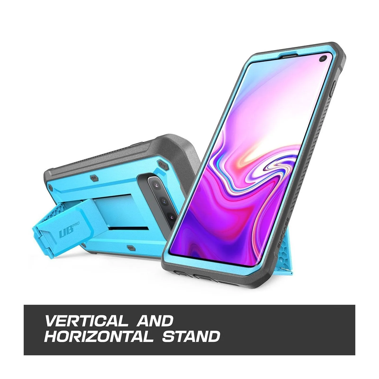 VIP Favorite Galaxy S10 Unicorn Beetle Pro Rugged Holster Case Without Screen Protector-Blue  Stylish & Comfortable