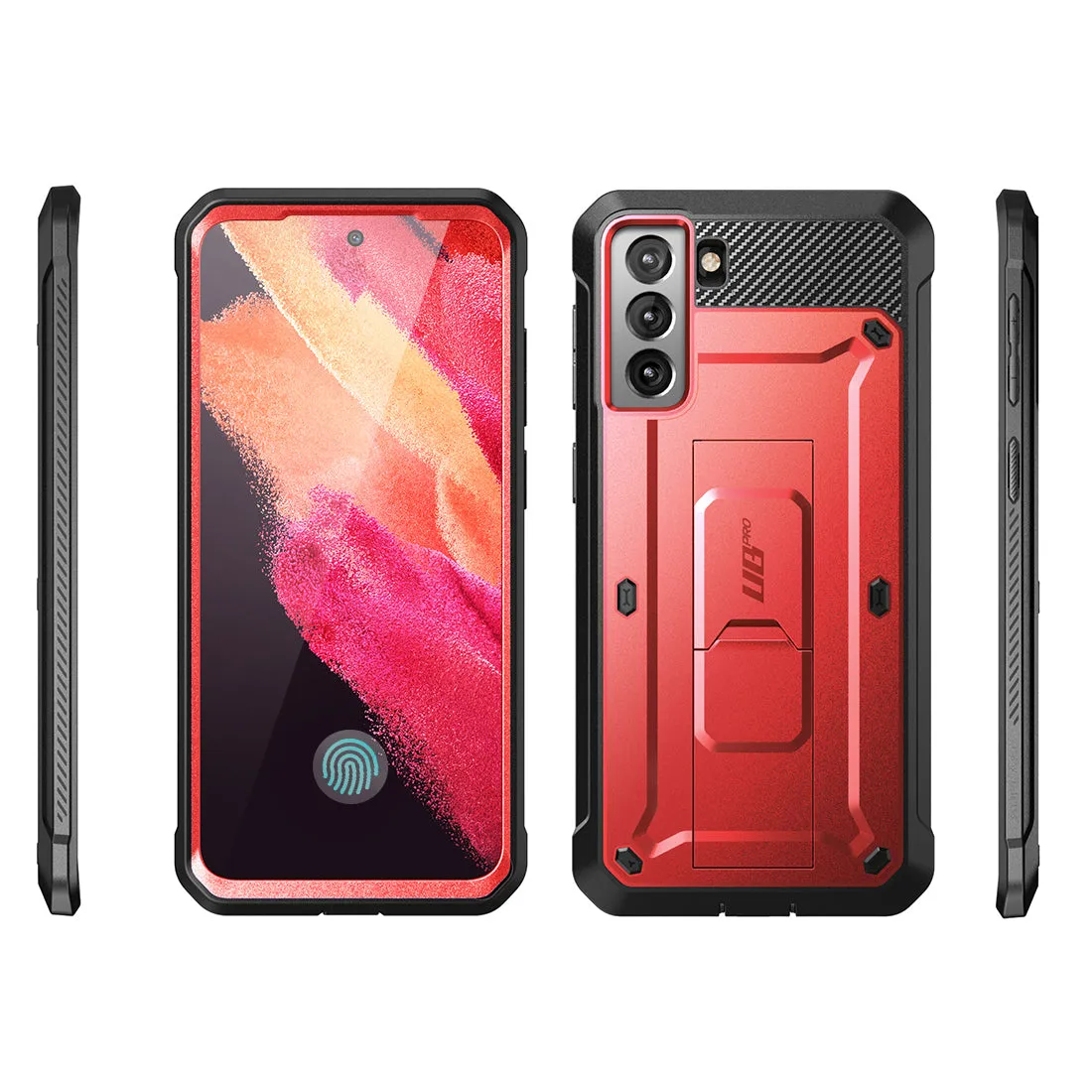 VIP Favorite Galaxy S21 FE Unicorn Beetle PRO Rugged Case-Metallic Red  Last Chance!