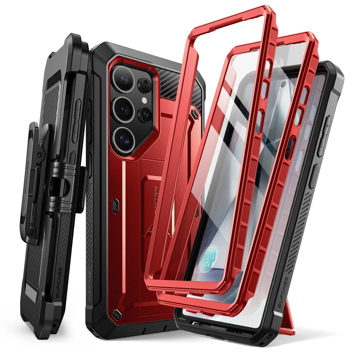 VIP Favorite Galaxy S25 Ultra Unicorn Beetle PRO Rugged Case-Metallic Red  Almost Sold Out!