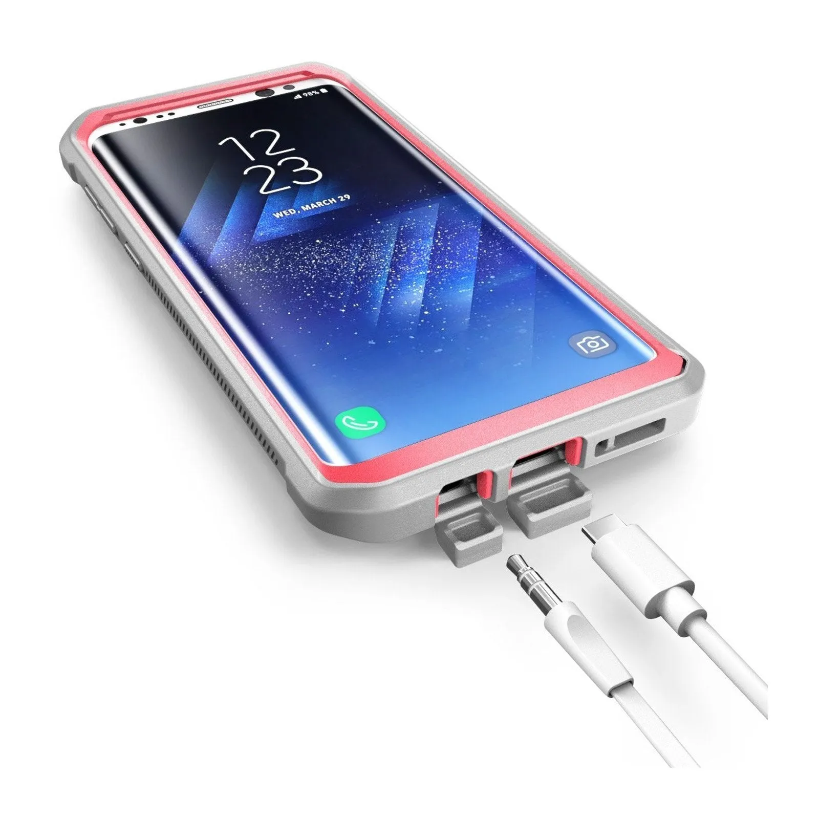 VIP Favorite Galaxy S8 Plus Unicorn Beetle Pro Full Body Holster Case with Screen Protector-Pink  Almost Sold Out!