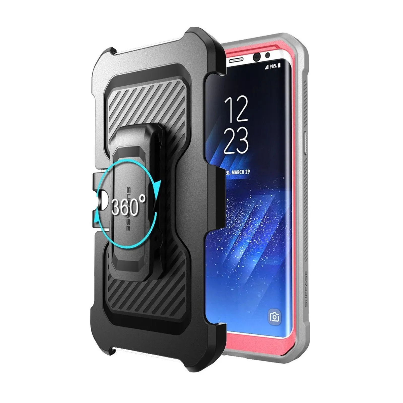 VIP Favorite Galaxy S8 Plus Unicorn Beetle Pro Full Body Holster Case with Screen Protector-Pink  Almost Sold Out!