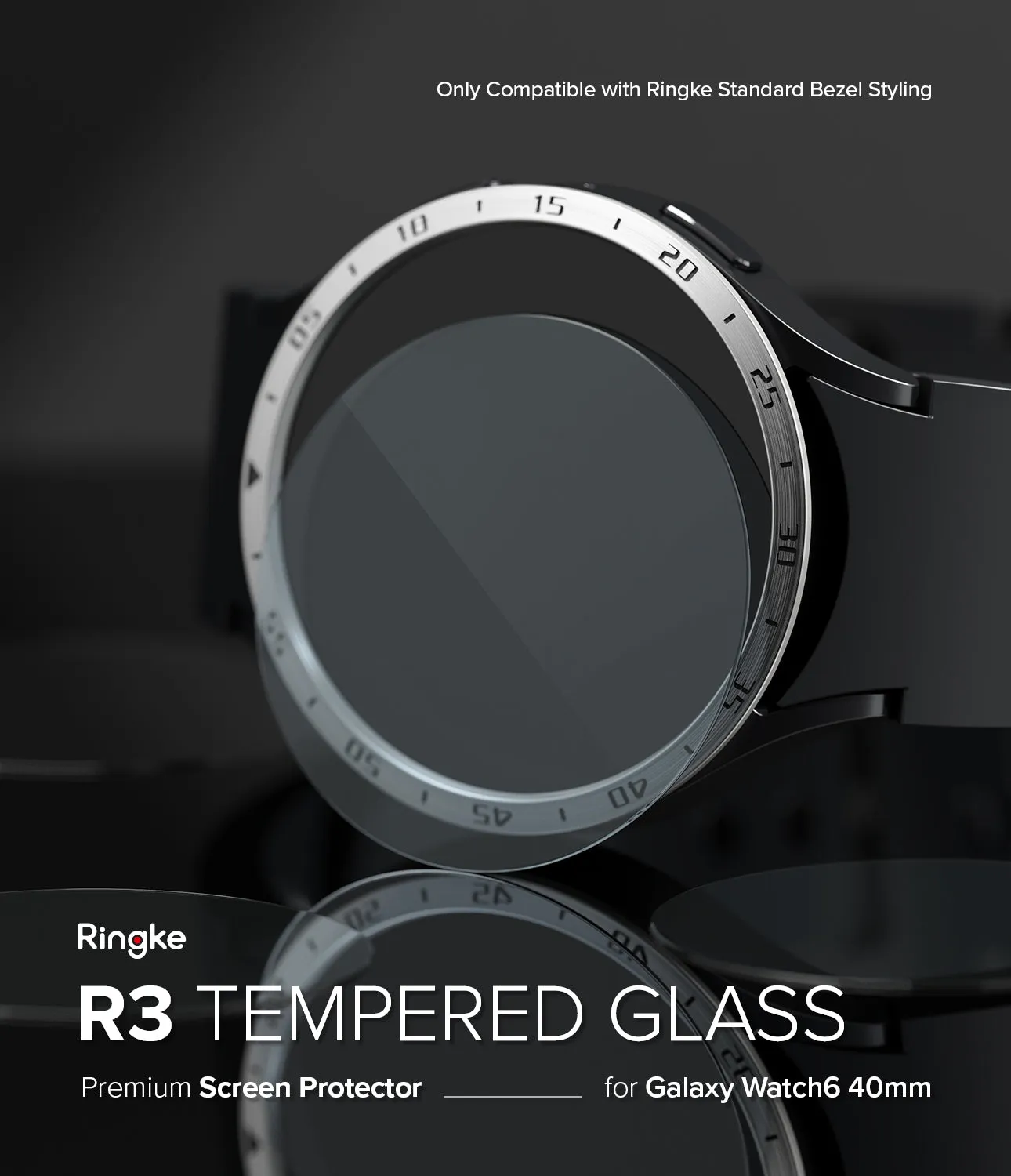 VIP Favorite Galaxy Watch 6 40mm Screen Protector for Bezel Styling | Glass - R3  Almost Gone!