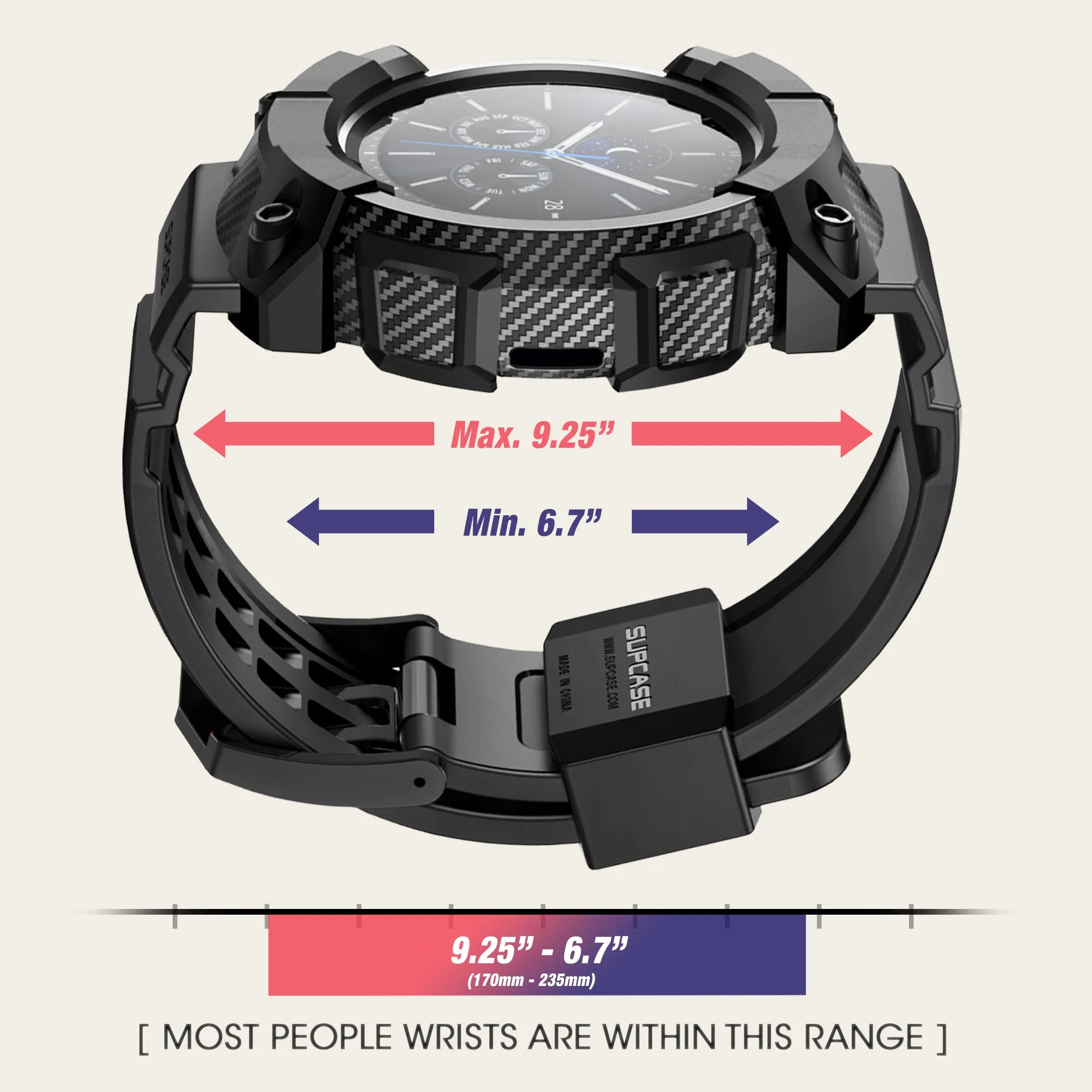 VIP Favorite Galaxy Watch3 45mm Unicorn Beetle Pro Wristband Case-Black  Limited Release!