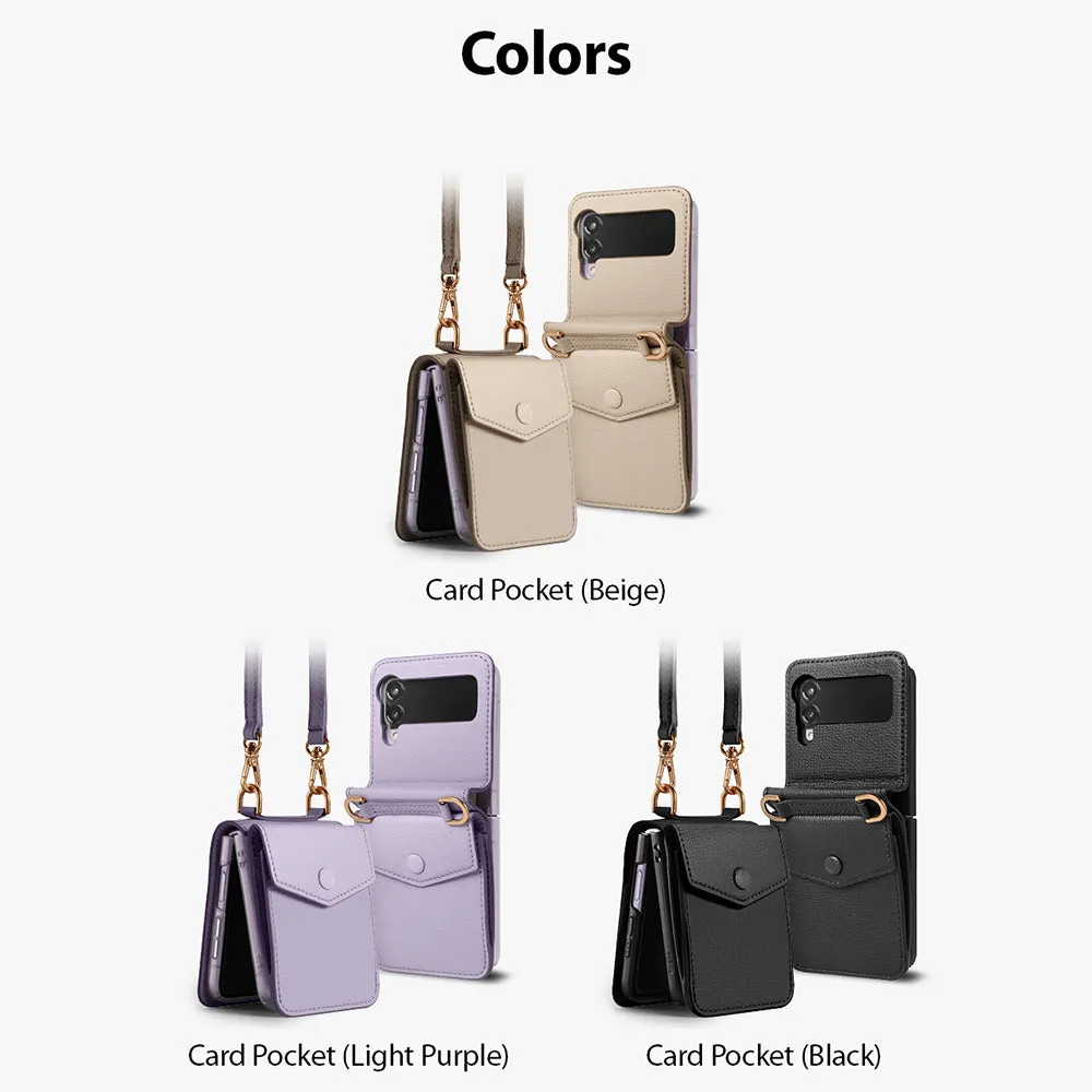 VIP Favorite Galaxy Z Flip 3 Case | Folio Signature Card Pocket Black  Today Only!
