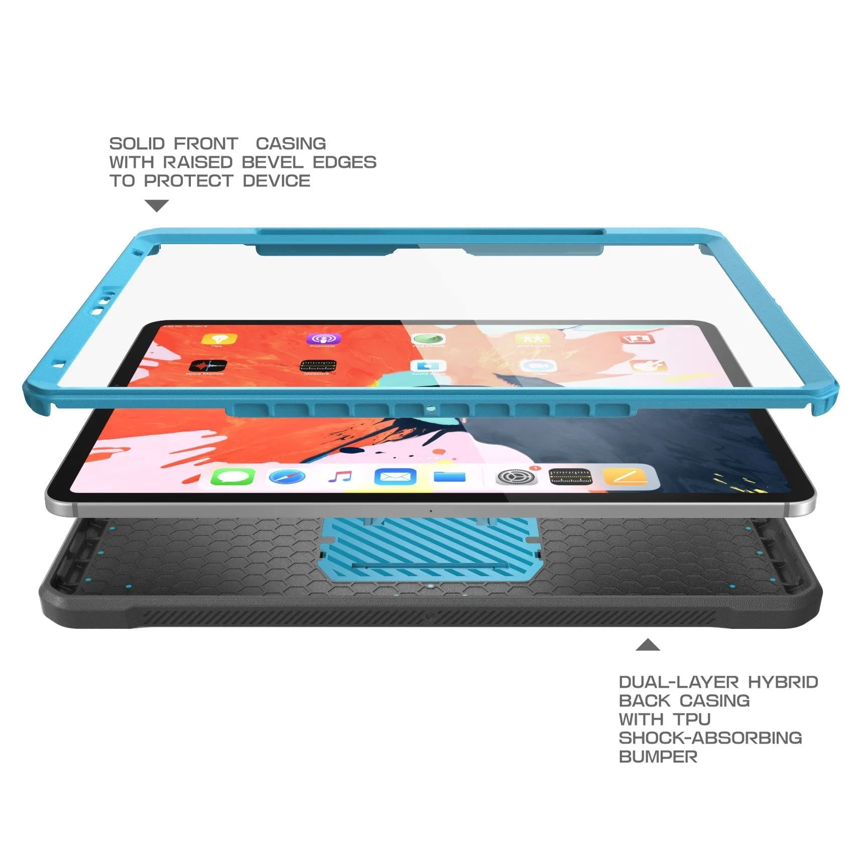 VIP Favorite iPad Pro 12.9 inch (2018) Unicorn Beetle Pro Full Body Case (Apple Pencil compatible)-Blue  Dont Miss Out!