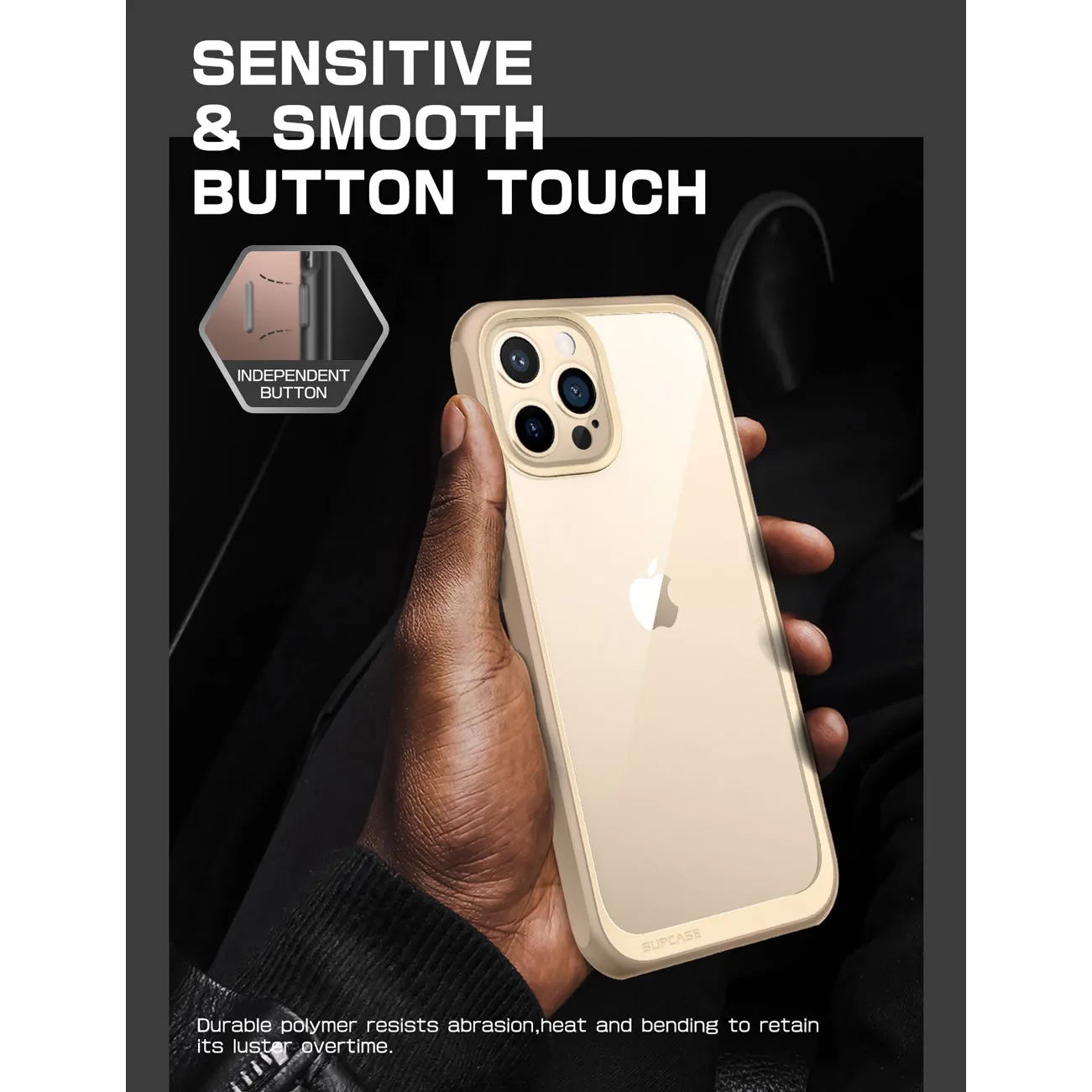 VIP Favorite iPhone 13 Pro 6.1 inch Unicorn Beetle Style Slim Clear Case-Tan  Limited Release!