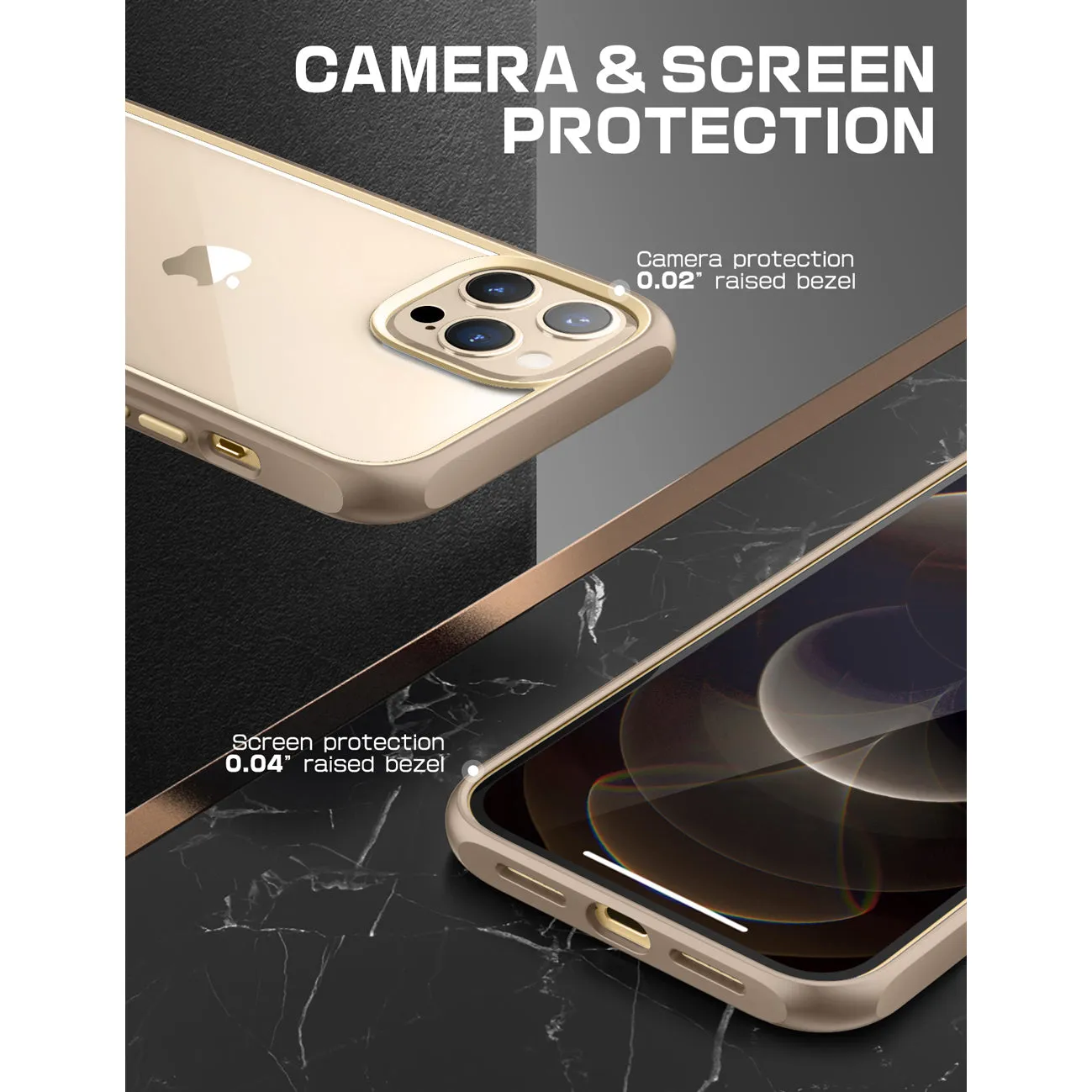 VIP Favorite iPhone 13 Pro 6.1 inch Unicorn Beetle Style Slim Clear Case-Tan  Limited Release!