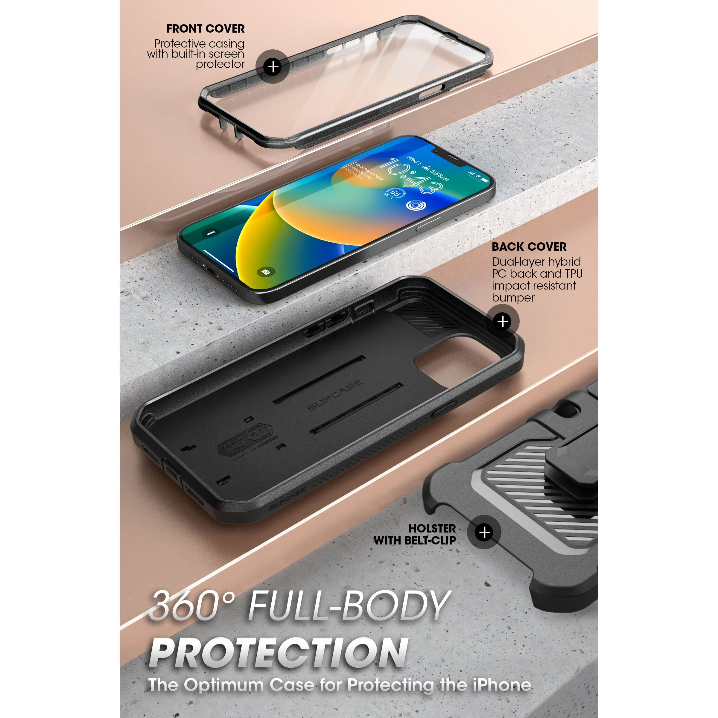 VIP Favorite iPhone 14 6.1 inch Unicorn Beetle PRO Rugged Case-Black  Dont Miss Out!