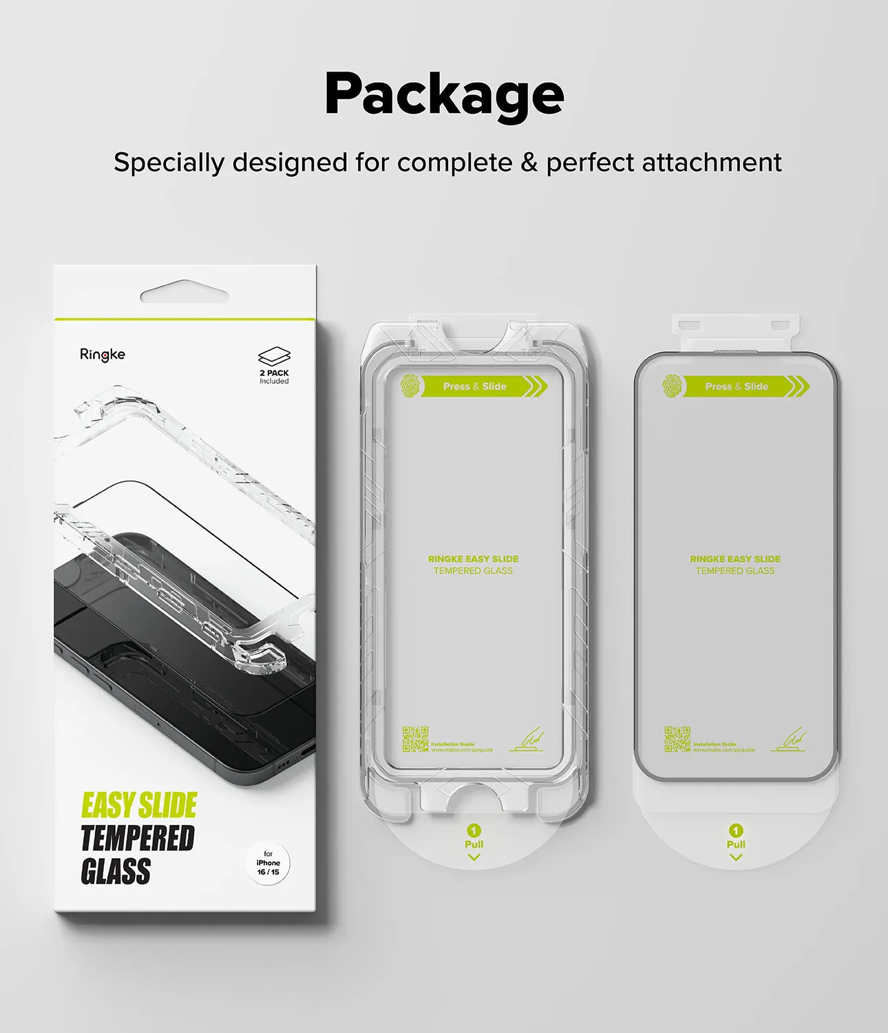 VIP Favorite iPhone 16 / 15 Screen Protector | Easy Slide Tempered Glass  Almost Sold Out!